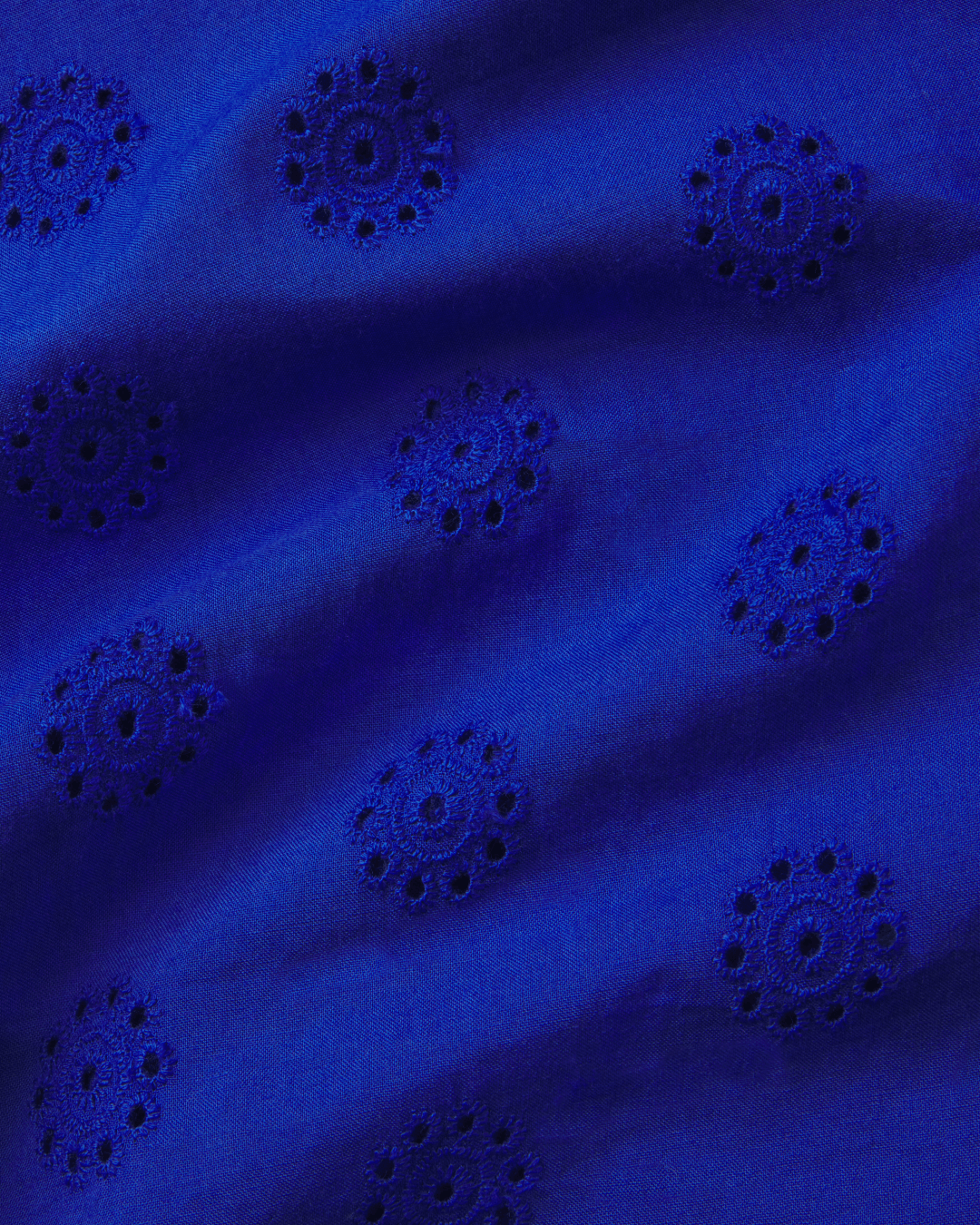 Onishi Poolside Shirt in Lapis men's lightweight cotton lace button-up